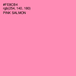 #FE8CB4 - Pink Salmon Color Image